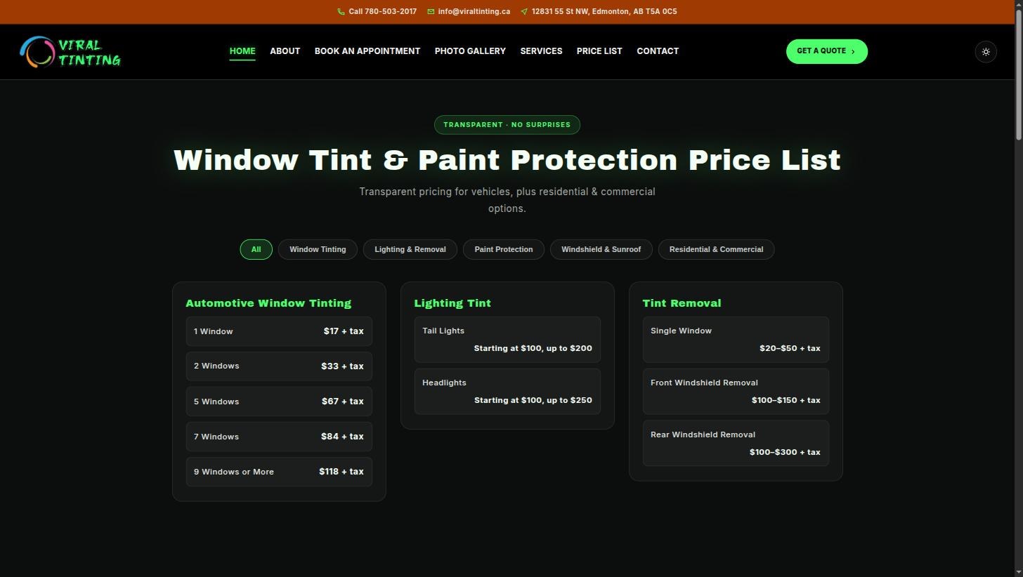 Viral Tinting screenshot
